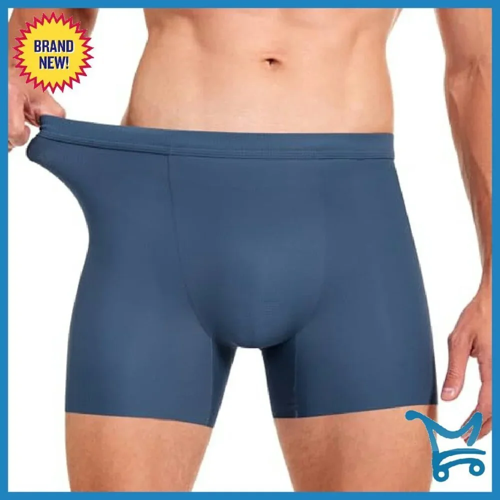 Men's Seamless Padded Boxer Briefs Body Shaper Butt Lifter Shapewear